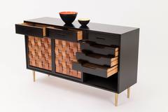 Edward Wormley Woven Front Credenza
