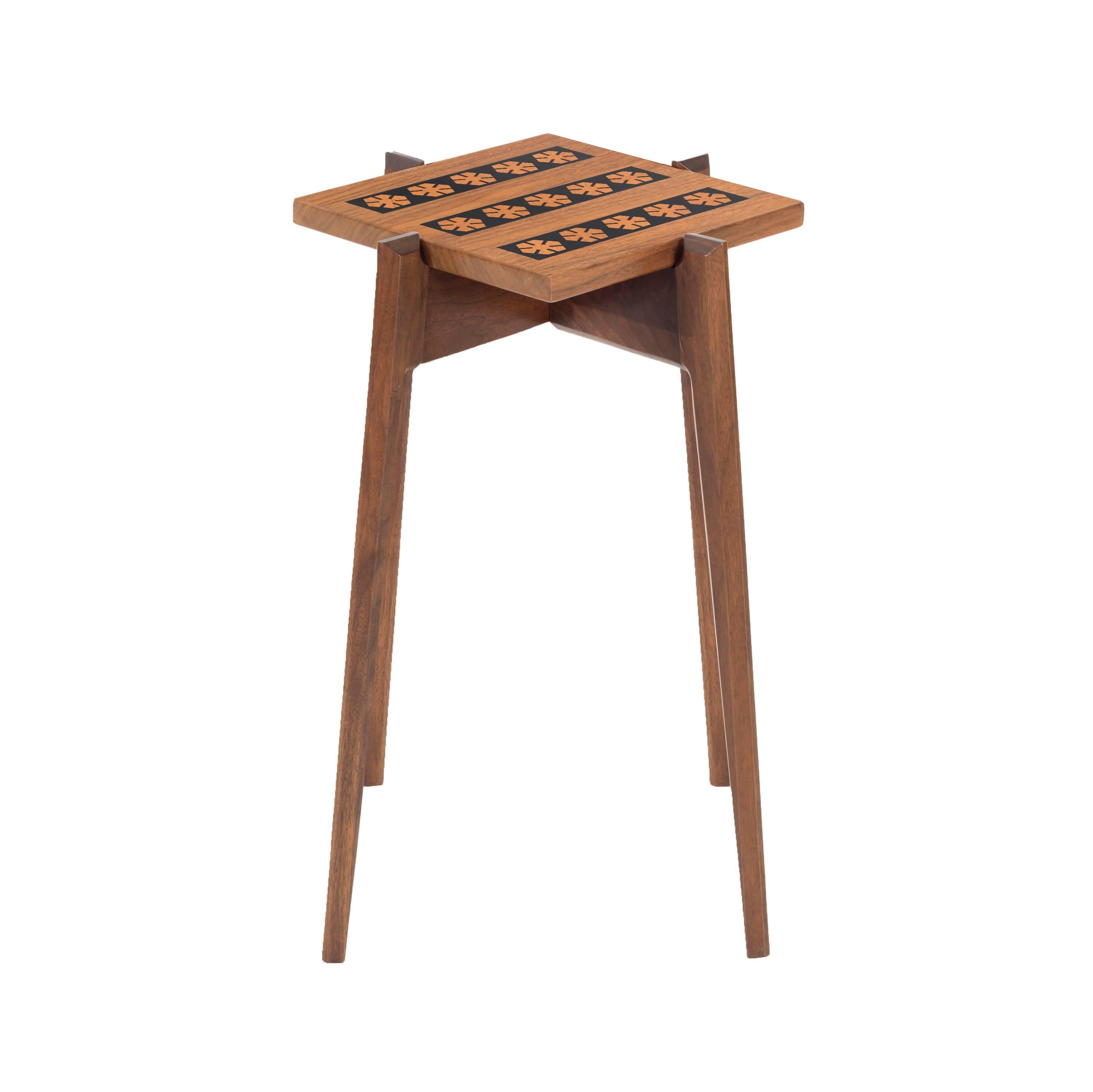 Walnut Side Table in the Style of Edward Wormley For Sale