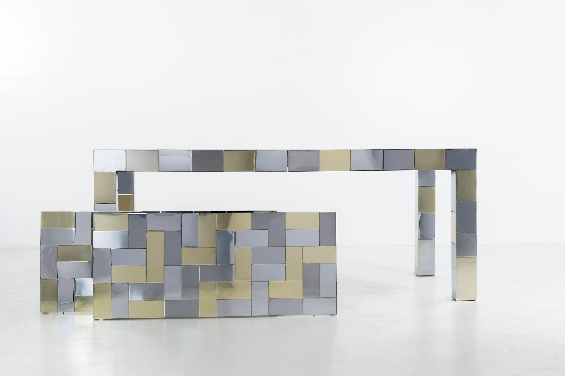 Brass Paul Evans Dining Table