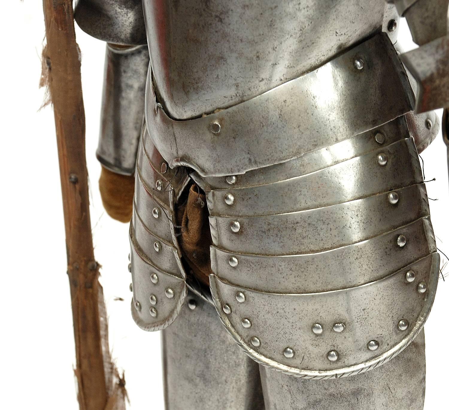 Steel Very Rare 19th Century German Made Commemorative Suit of Armour For Sale