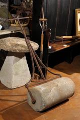 Iron and Stone Lawn Roller