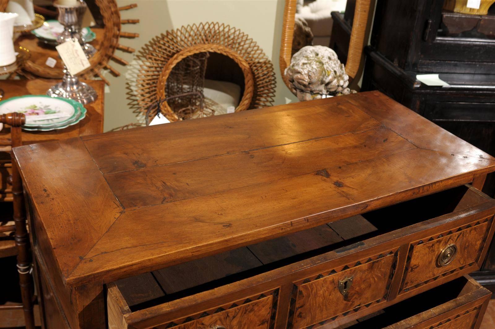 Mid to Late 19th Century Burl Walnut Commode 3