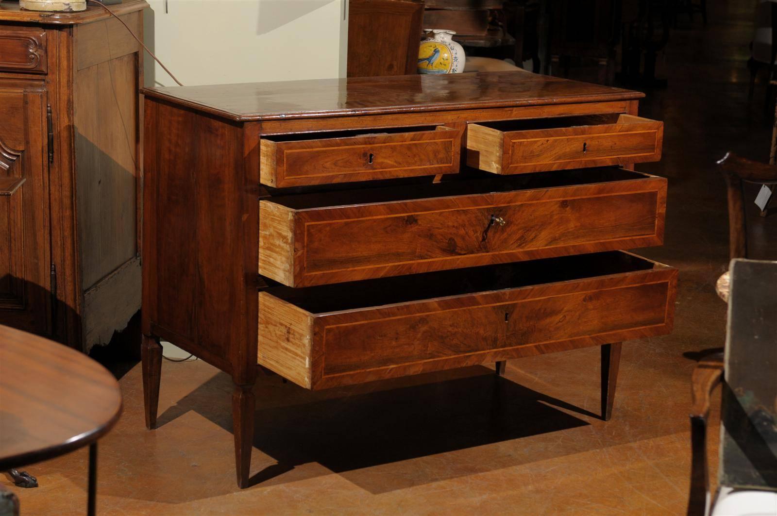 18th Century Italian Carved Walnut Commode 1