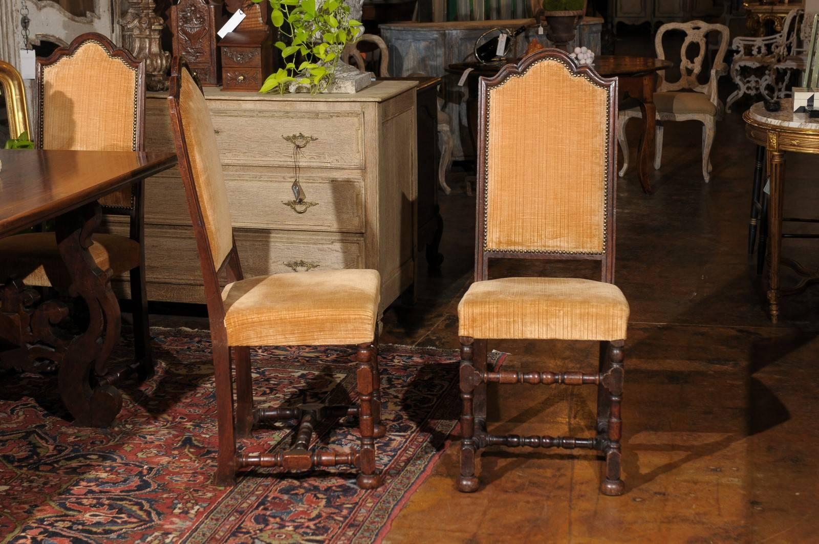 Set Six of Mid-19th Century Florentine Dining Chairs 4