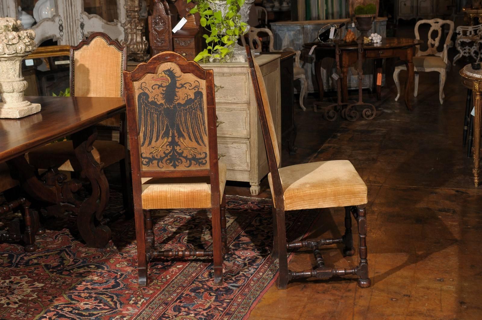 Set Six of Mid-19th Century Florentine Dining Chairs 2