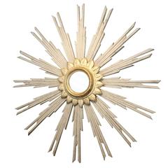 French Starburst Mirror with Gilded Center 9