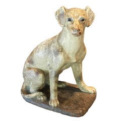 Stone Dog Sculpture