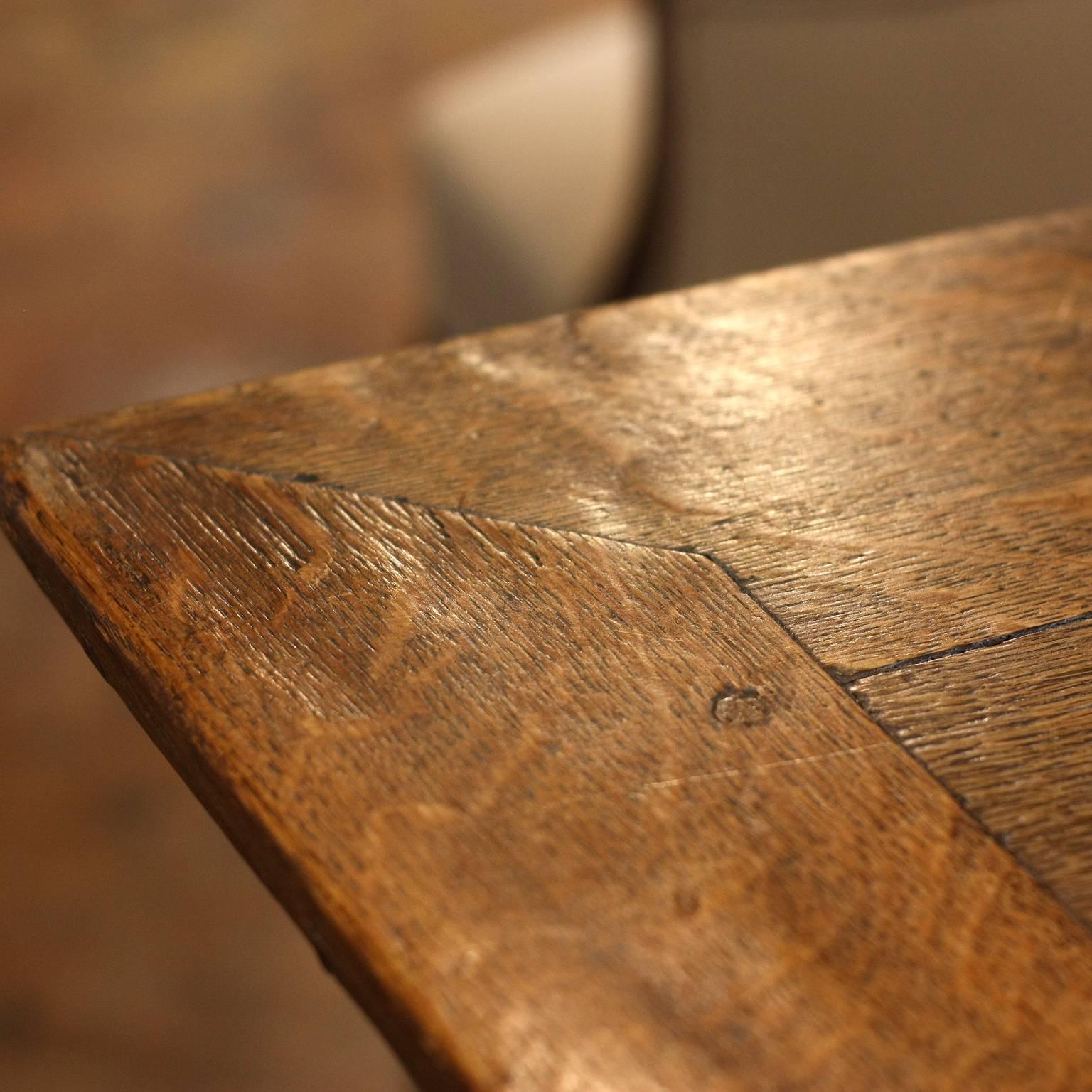 French 19th Century Draper’s Table with Barley Twist Legs and Lower Shelf 3