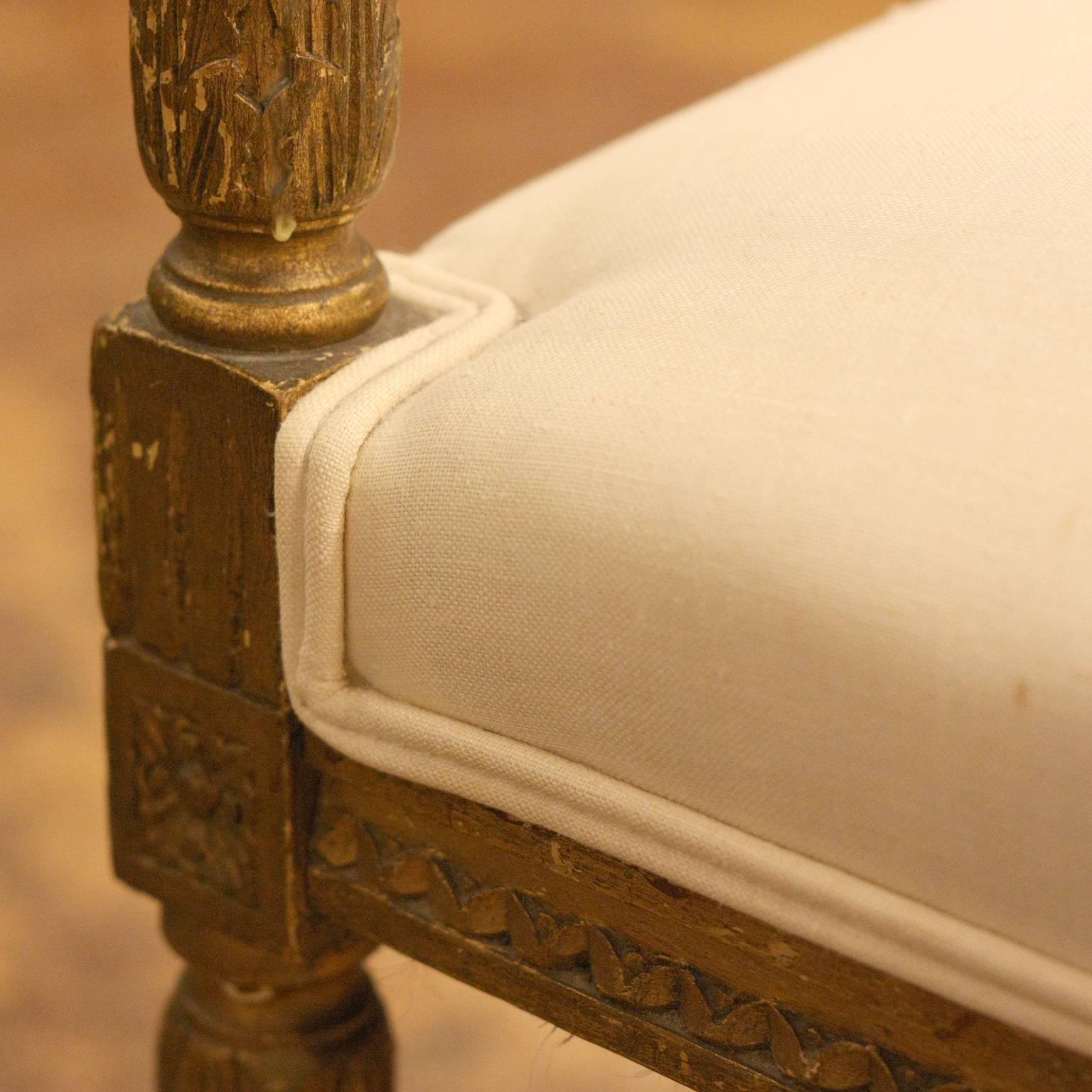 19th Century French Bench with Arms 2