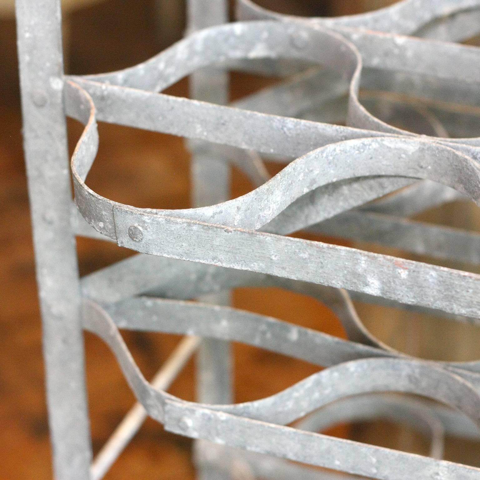 French Tiered Zinc Drying Rack for Wine Bottles, Terracotta Pots or Flowers 2