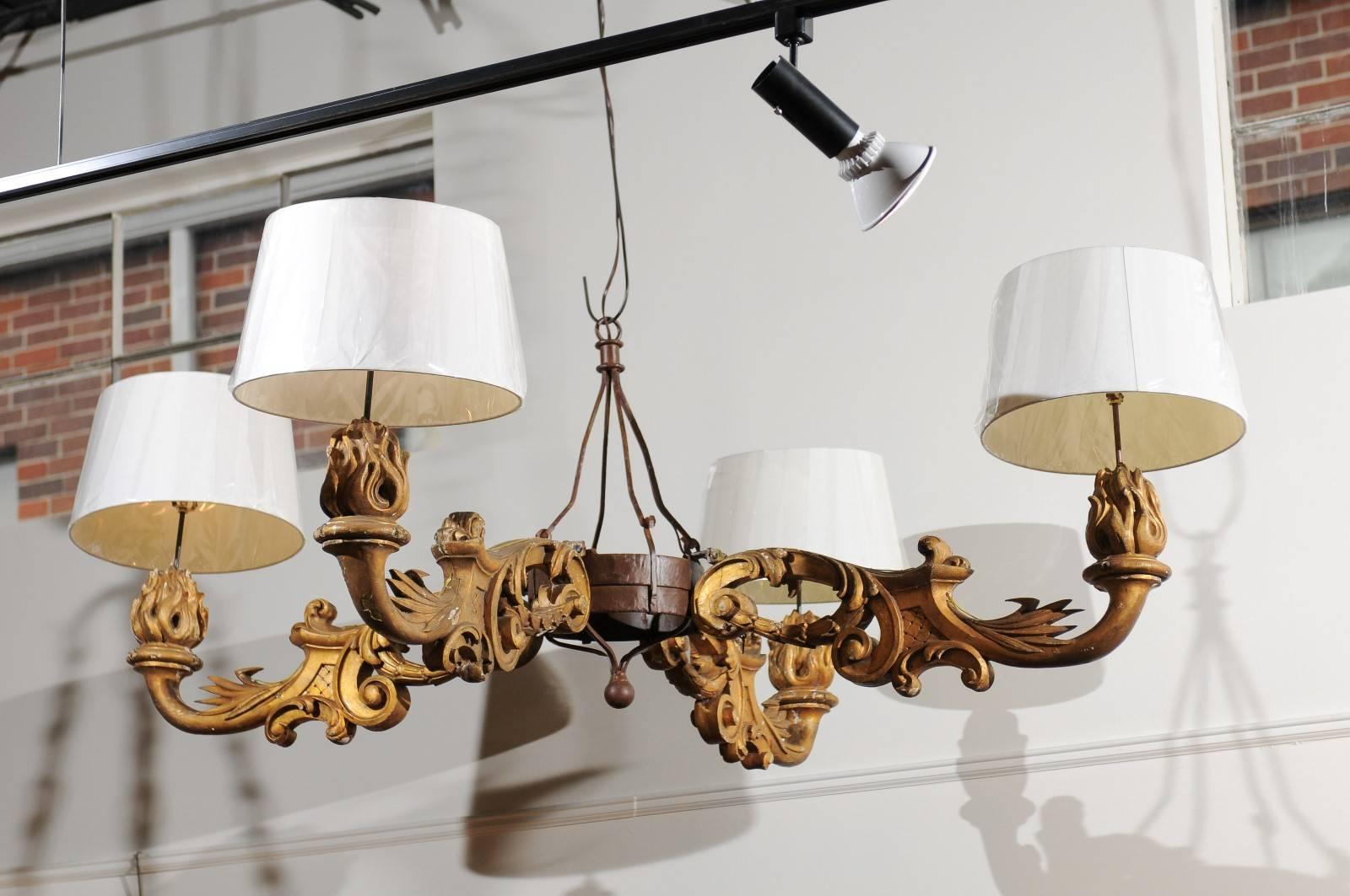 Italian Chandelier Made from Architectural Elements