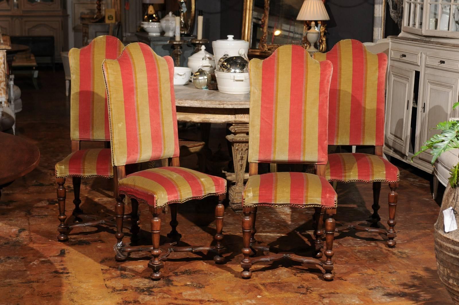 camel back dining chairs
