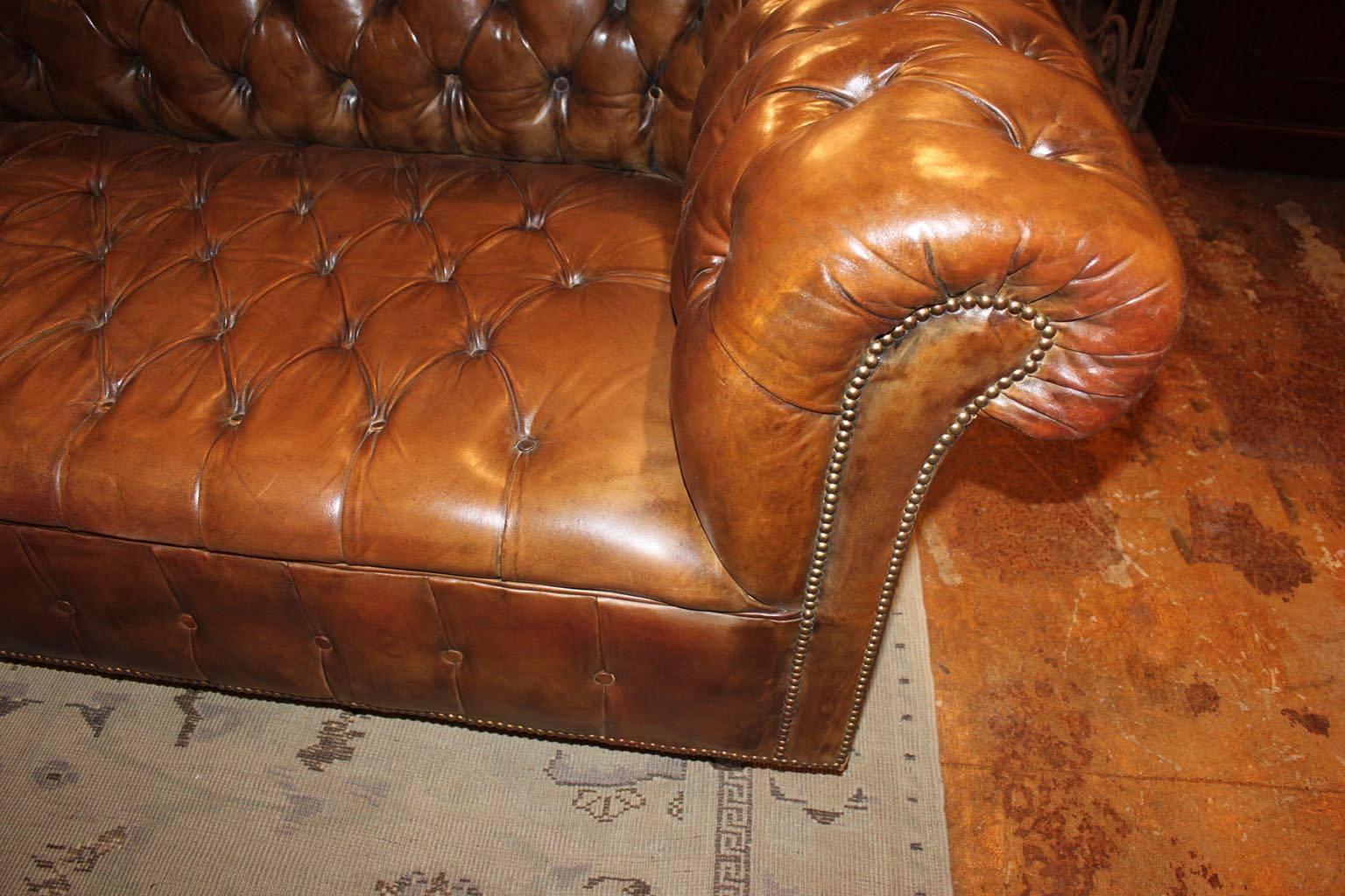 leather wingback sofa