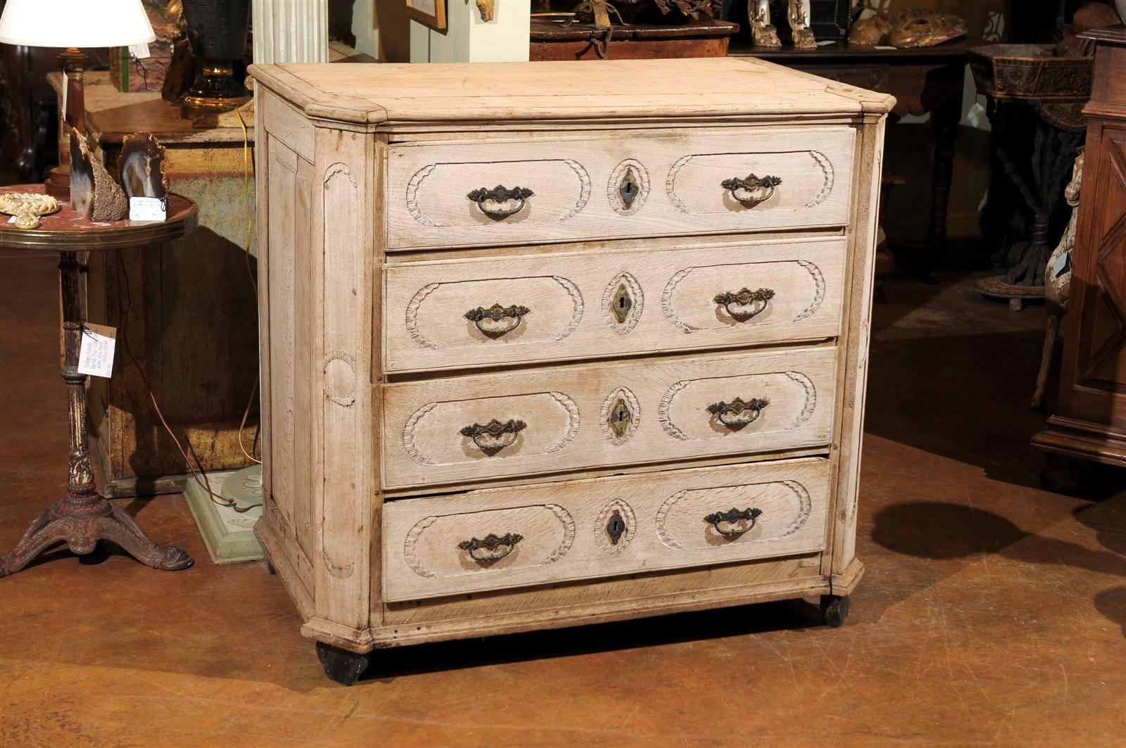 19th Century Belgian Bleached Commode 7