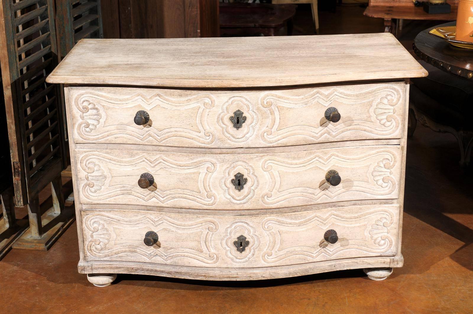 18th Century French Bleached Commode 2