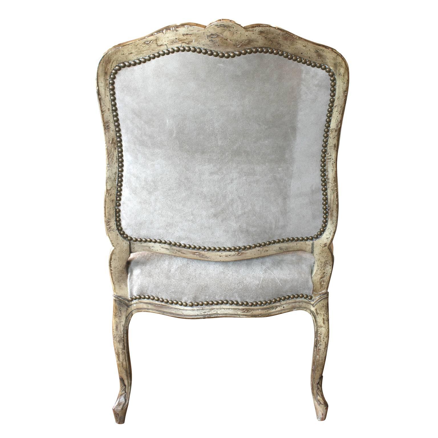 French Pair of 19th Century Louis XV Chairs