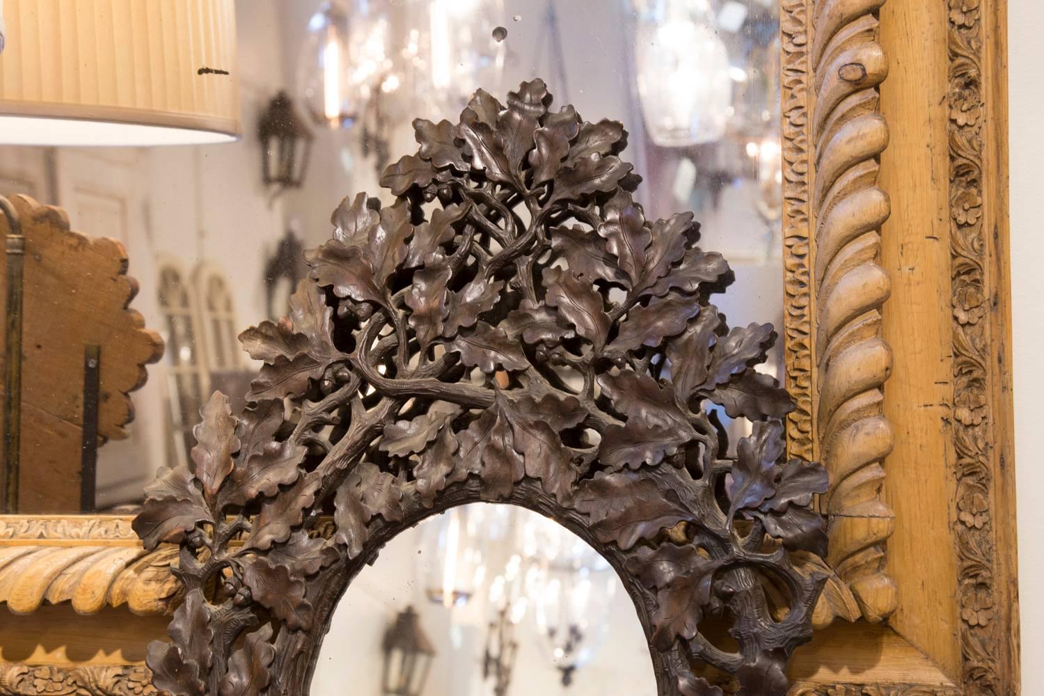 french carved mirror