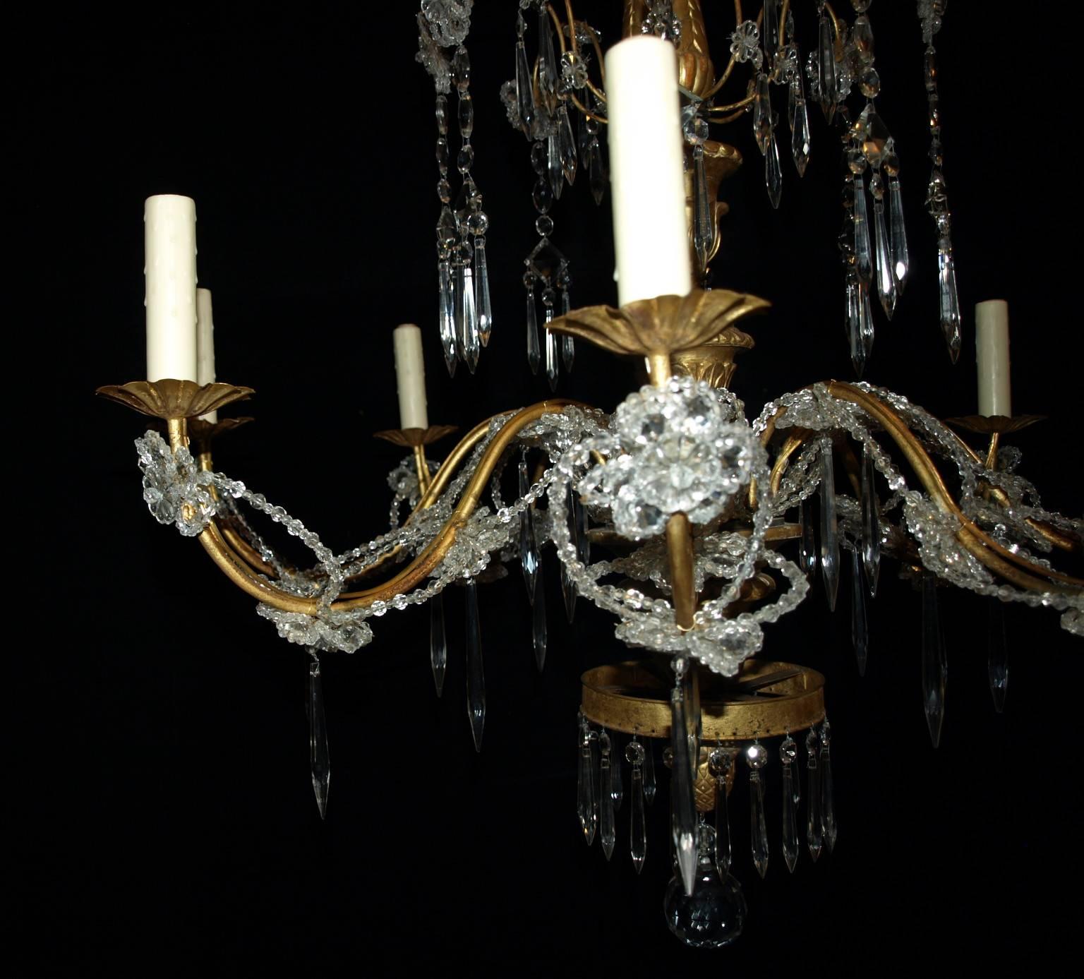 Antique Chandelier. Genovese Chandelier For Sale 2