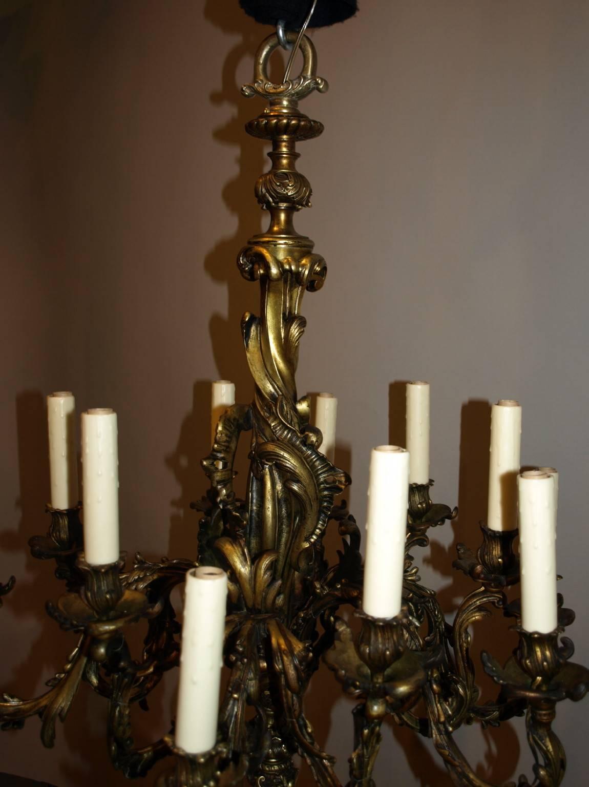 XIXe siècle Lustre ancien Lustre Louis XV en vente