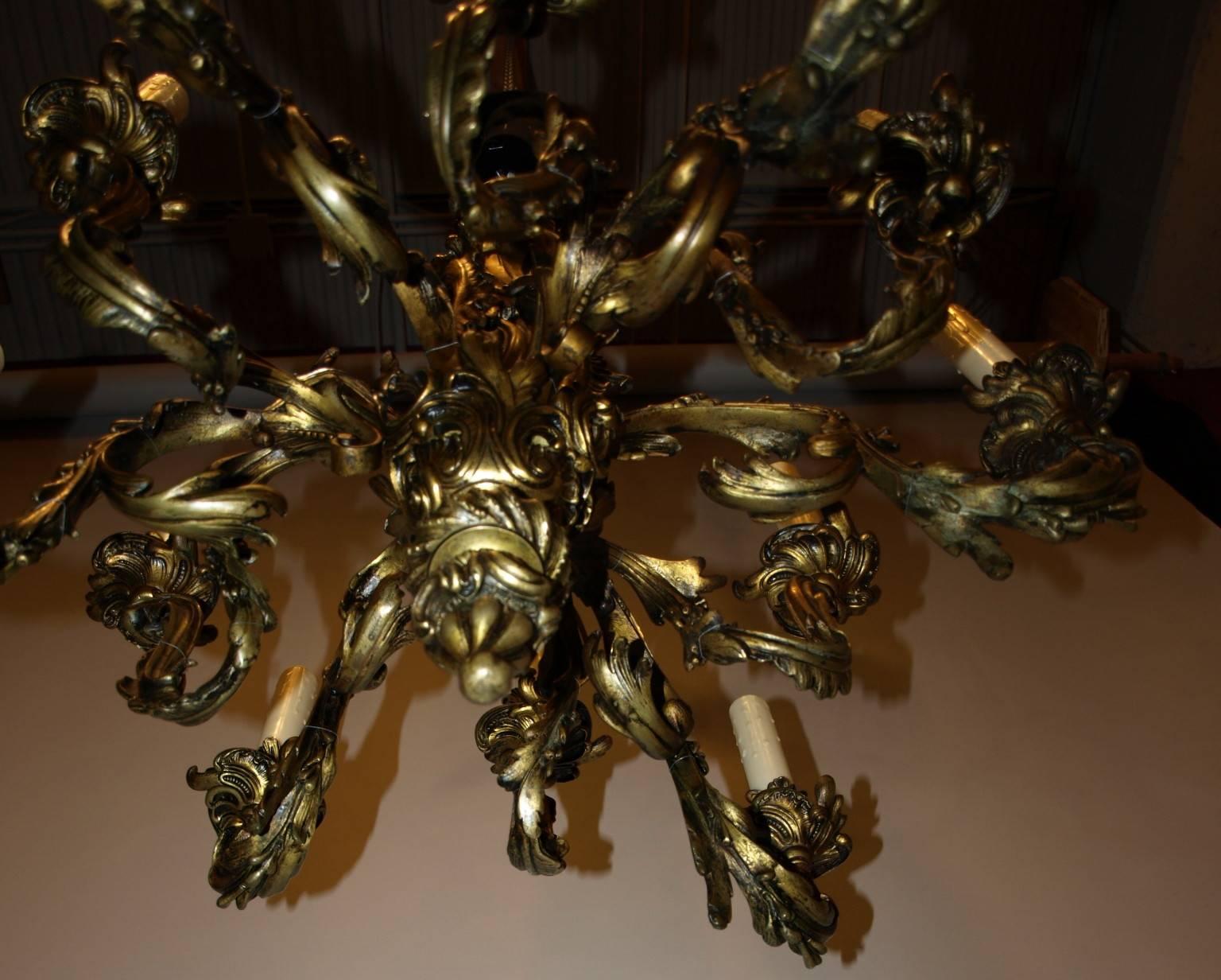 Lustre ancien Lustre Louis XV en vente 1
