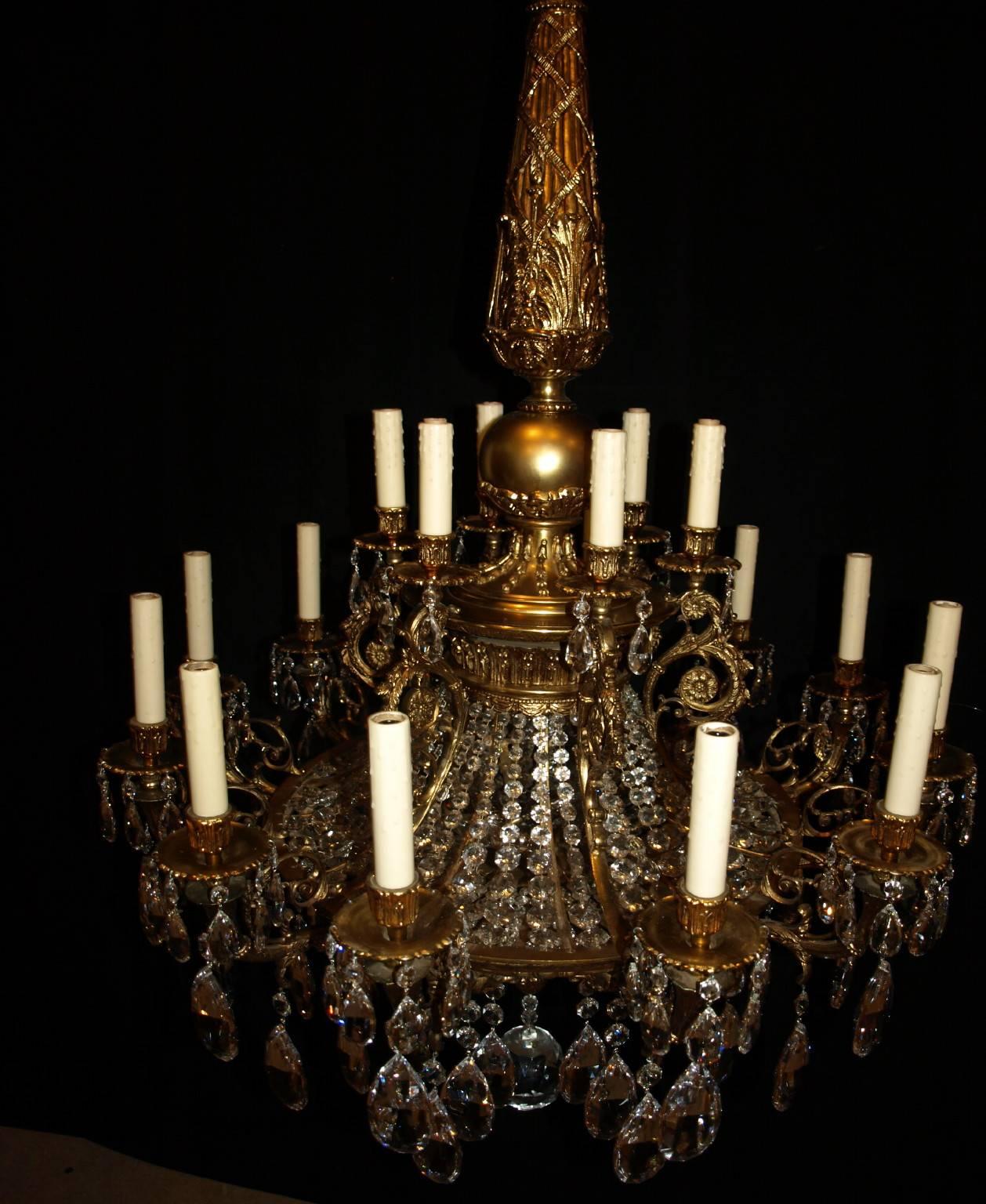 Early 20th Century Antique Chandelier Louis XVI Chandelier For Sale