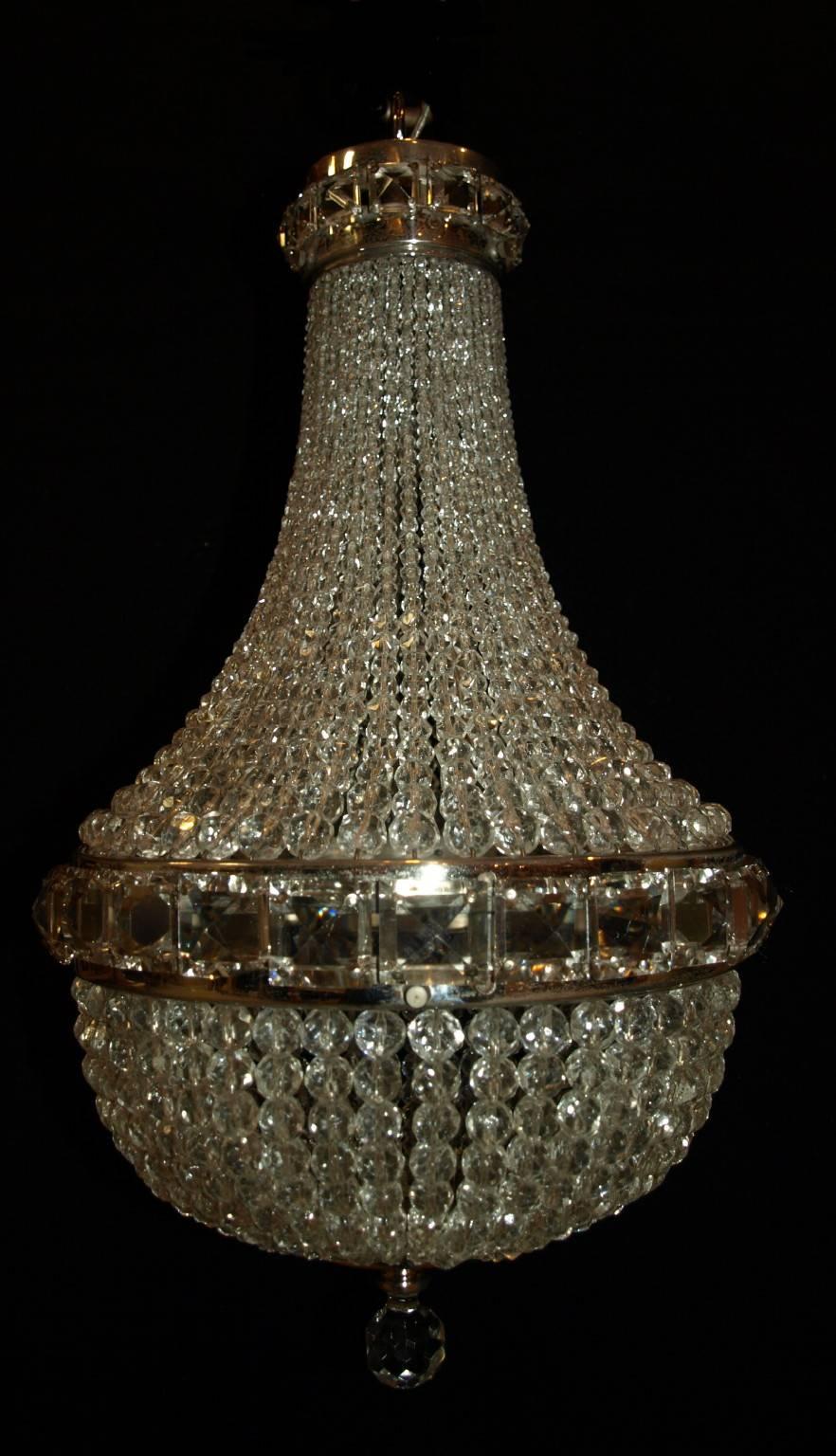 antique basket chandelier