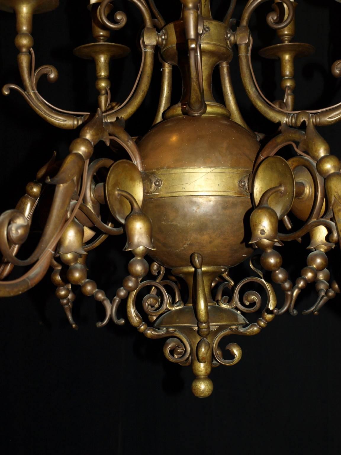 bronze chandelier antique