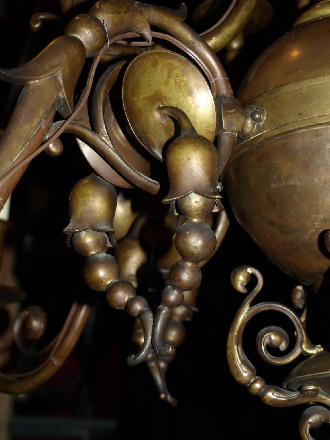 chandelier antique bronze