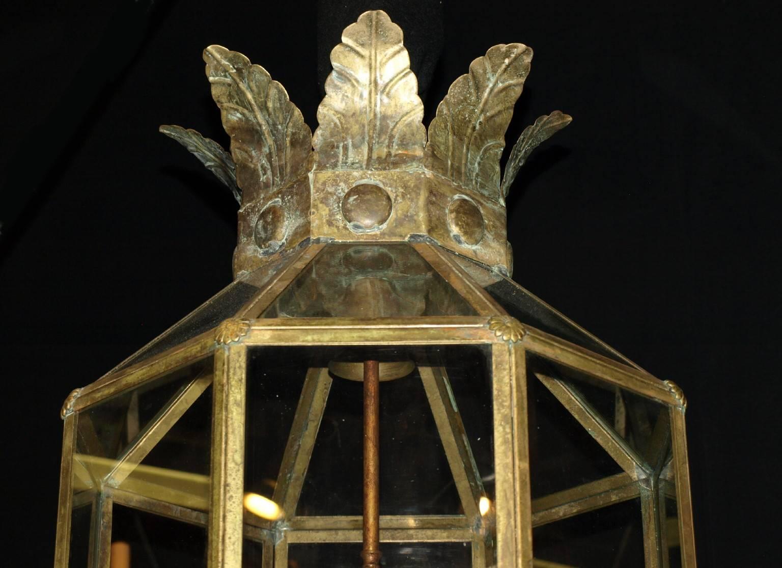 19th Century Antique Chandelier, Venetian Lantern