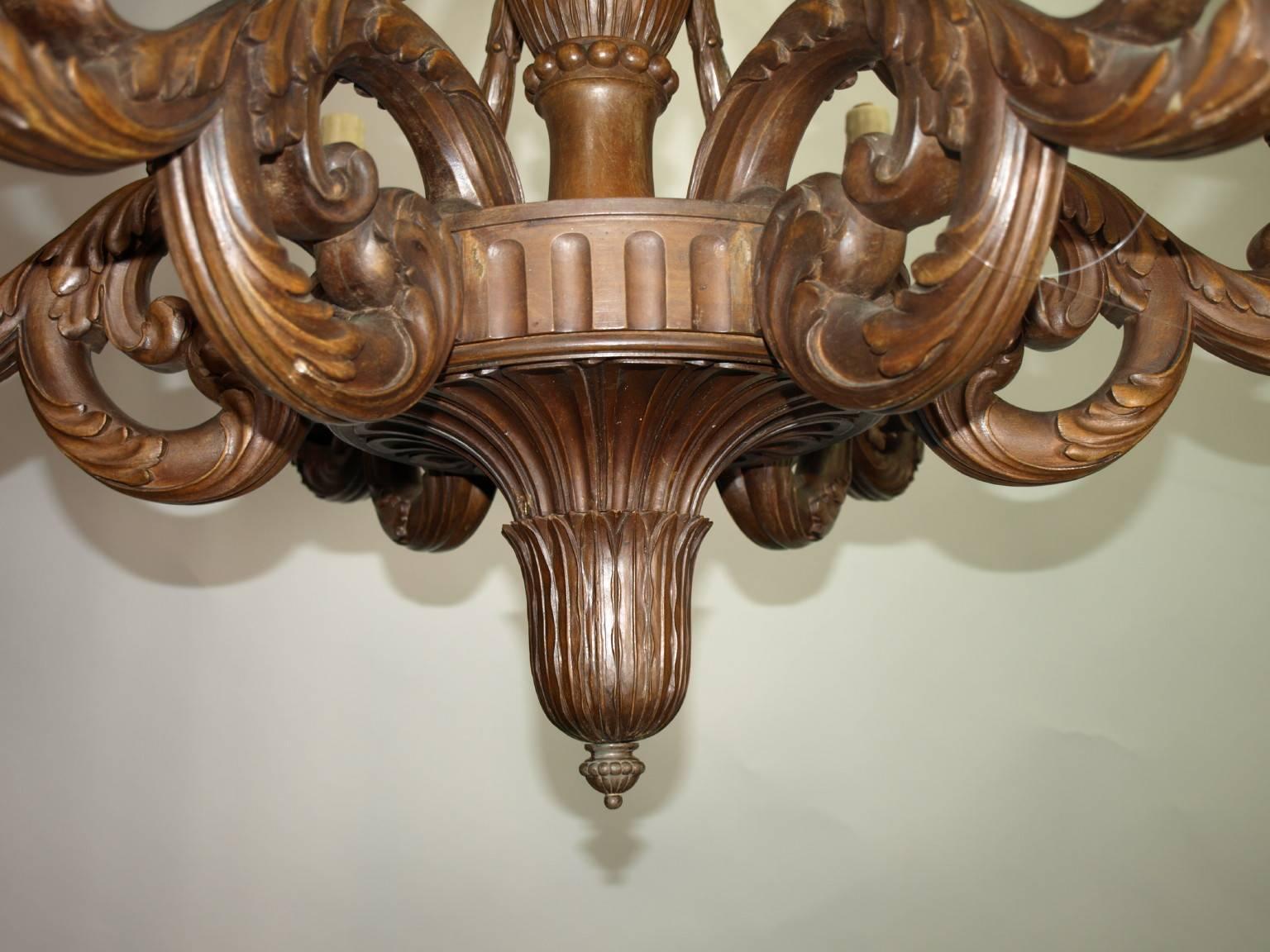 antique wooden chandeliers