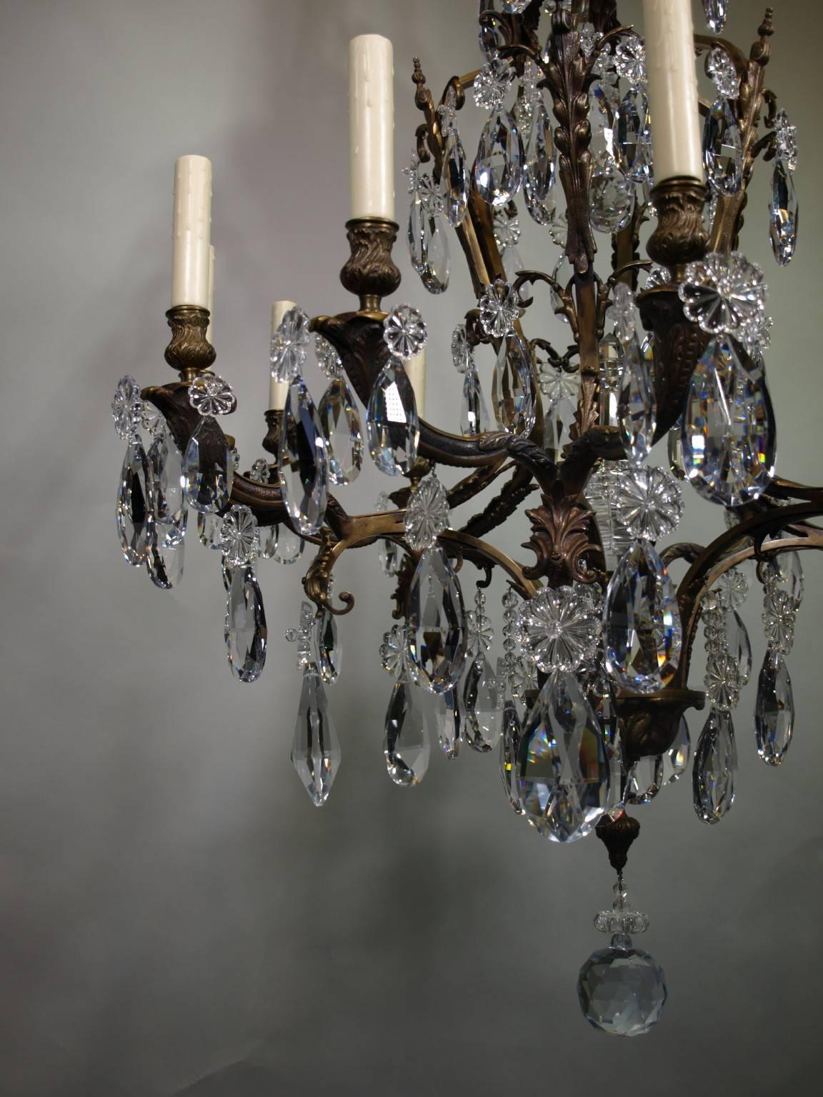 French Antique Chandelier in Louis XV Style
