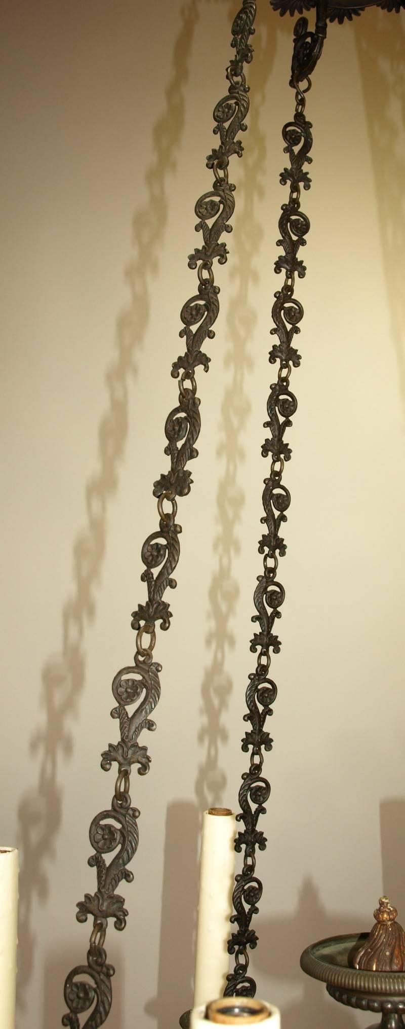 French Antique Chandelier, Empire Style Chandelier