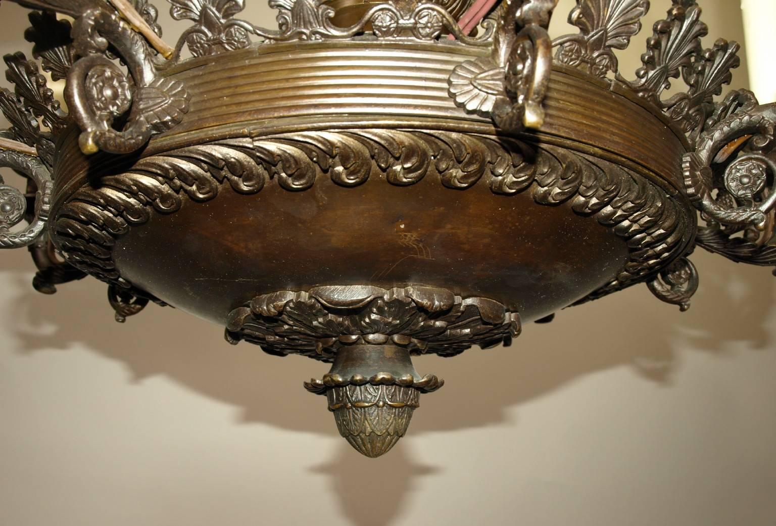 Antique Chandelier, Empire Style Chandelier For Sale 1