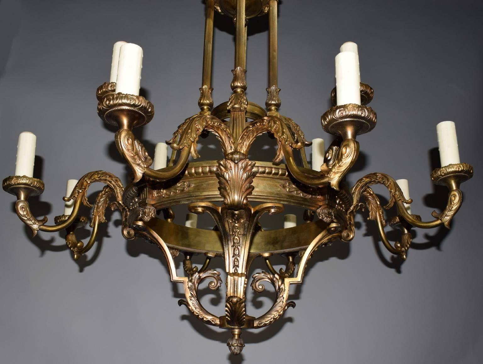 French Antique Chandelier, Neoclassical For Sale