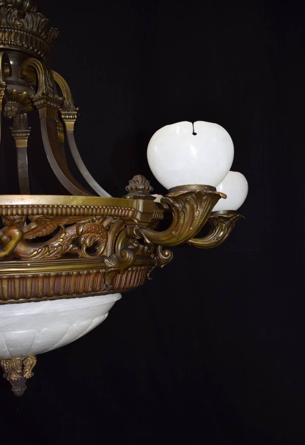 Hand-Carved Antique Lighting, antique chandelier