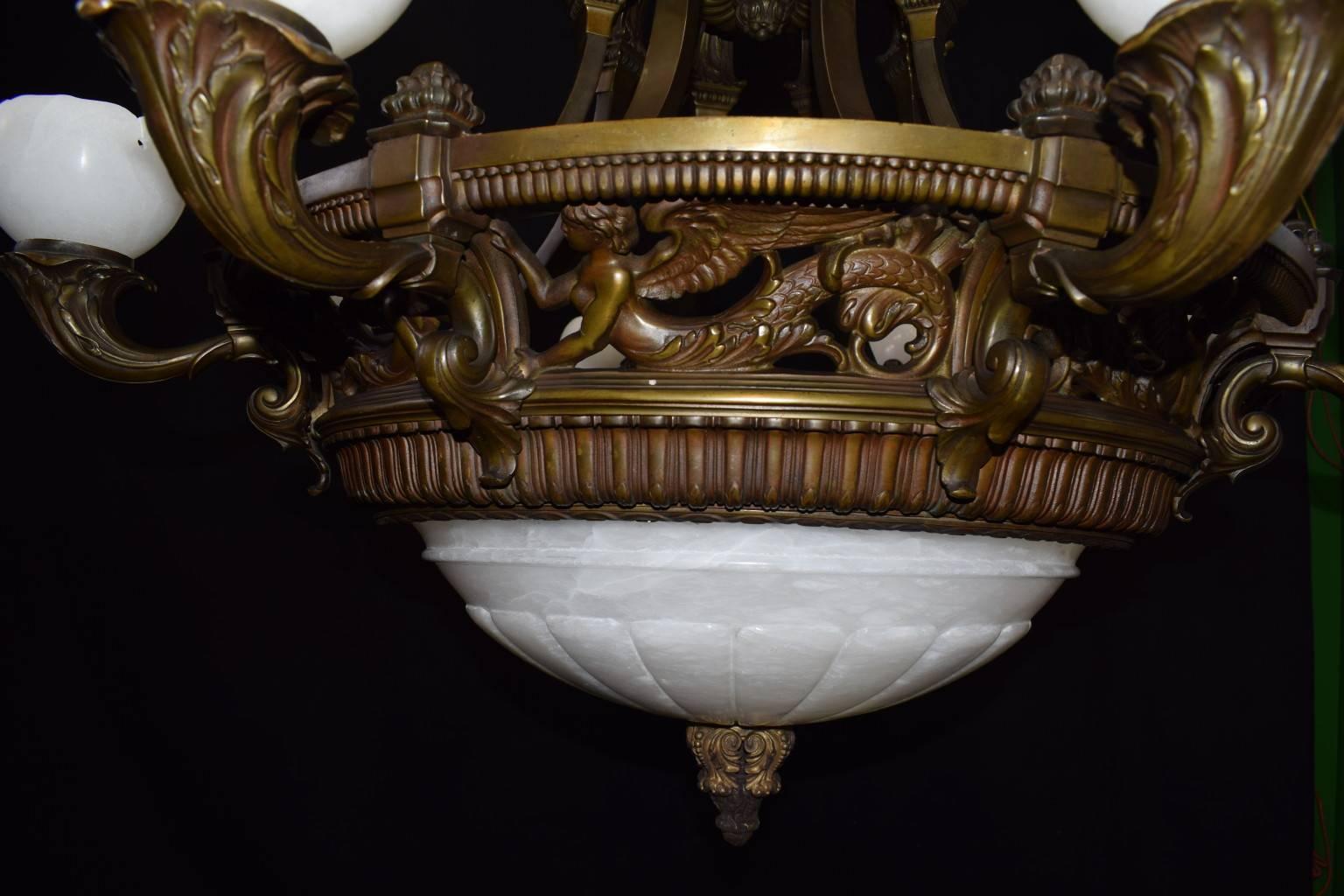 Early 20th Century Antique Lighting, antique chandelier