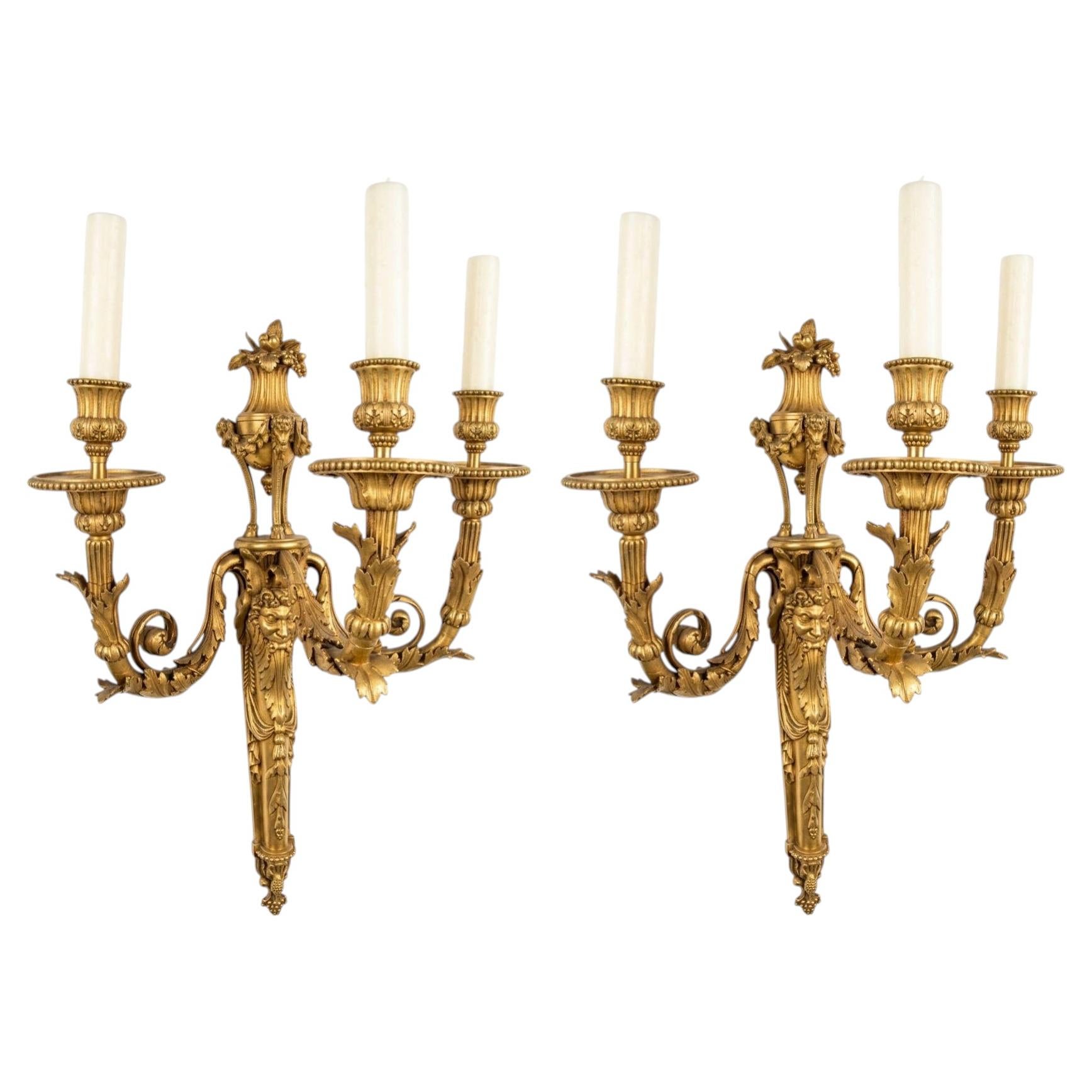 Antique Bronze Sconces