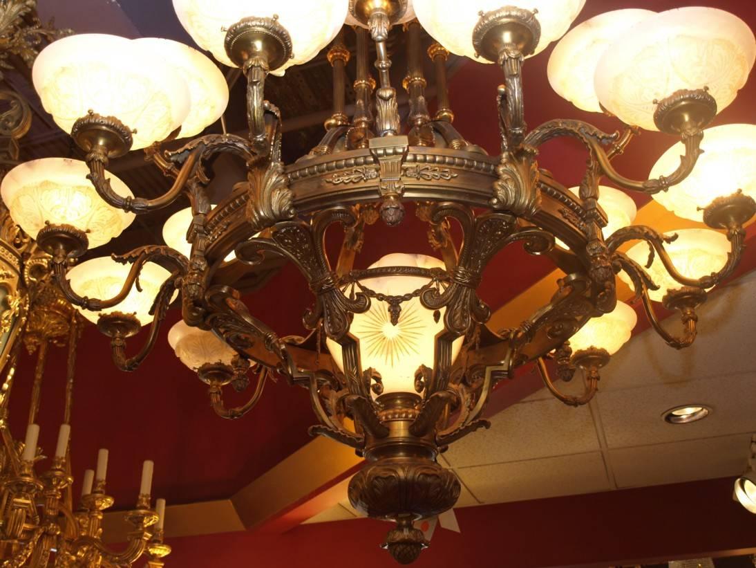 French Antique Neoclassical Chandelier For Sale