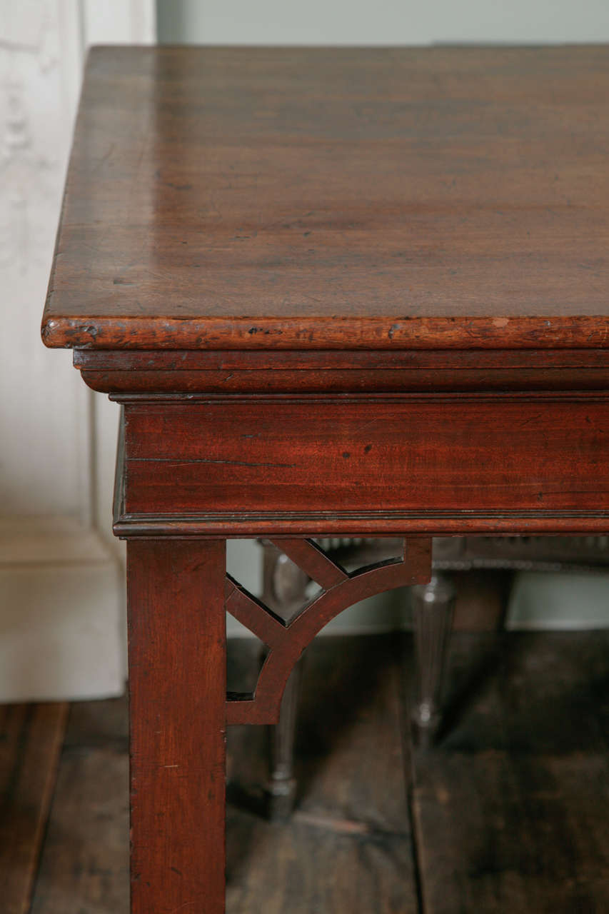 Wood Chippendale Period Mahogany Serving Table