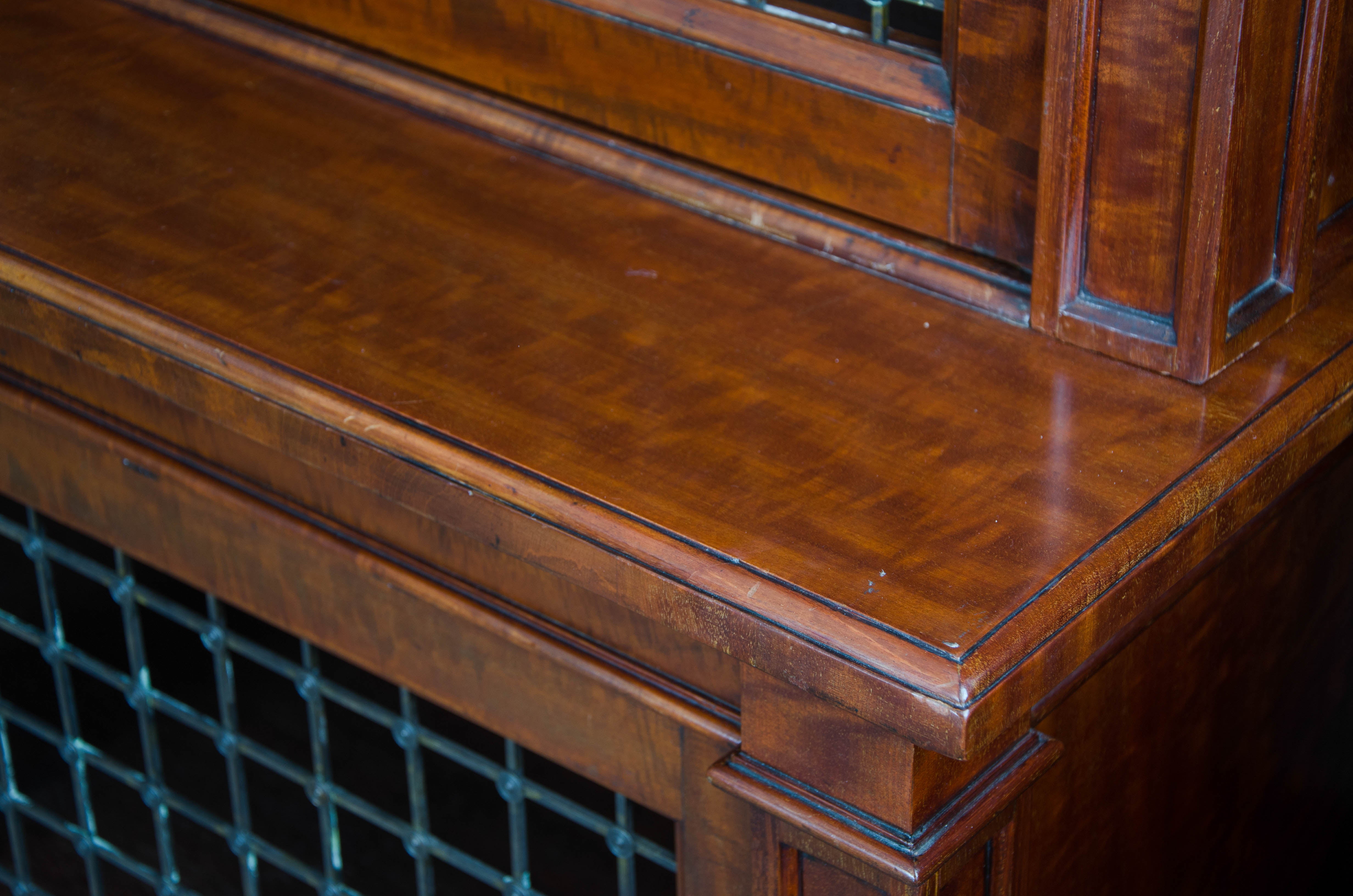 Fine Pair of William IV Mahogany Library Bookcases For Sale 1