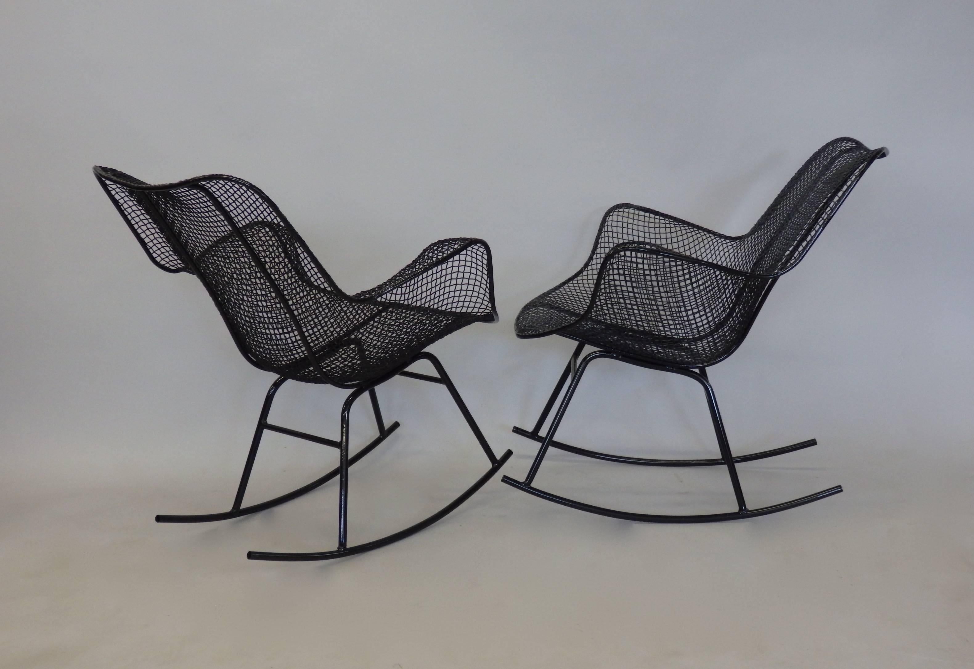 Pair of Freshly Restored Russell Lee Woodard Rocking Chairs at 1stDibs