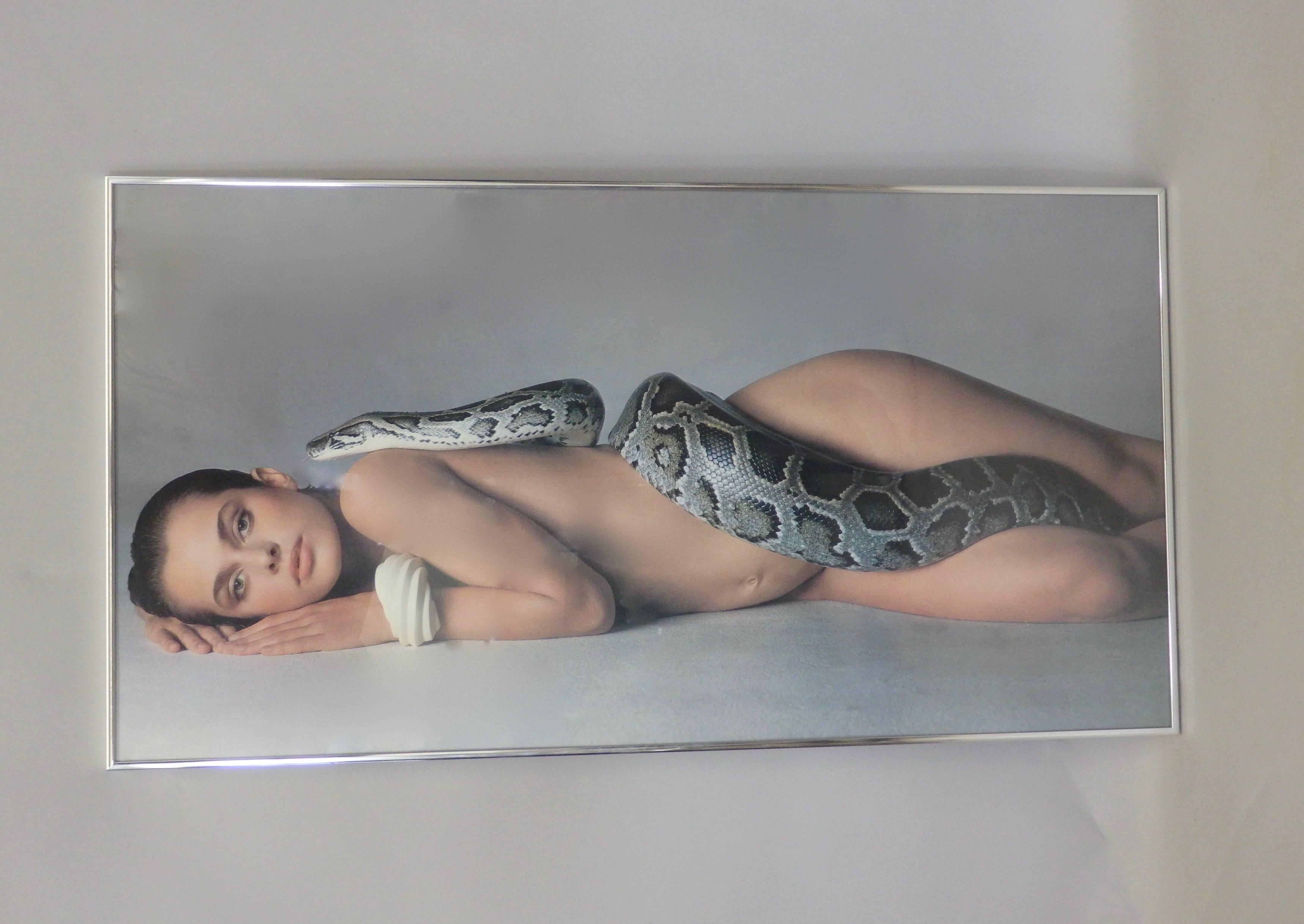 Mid-Century Modern Poster Print Richard Avedon Natassja Kinski and the Serpent
