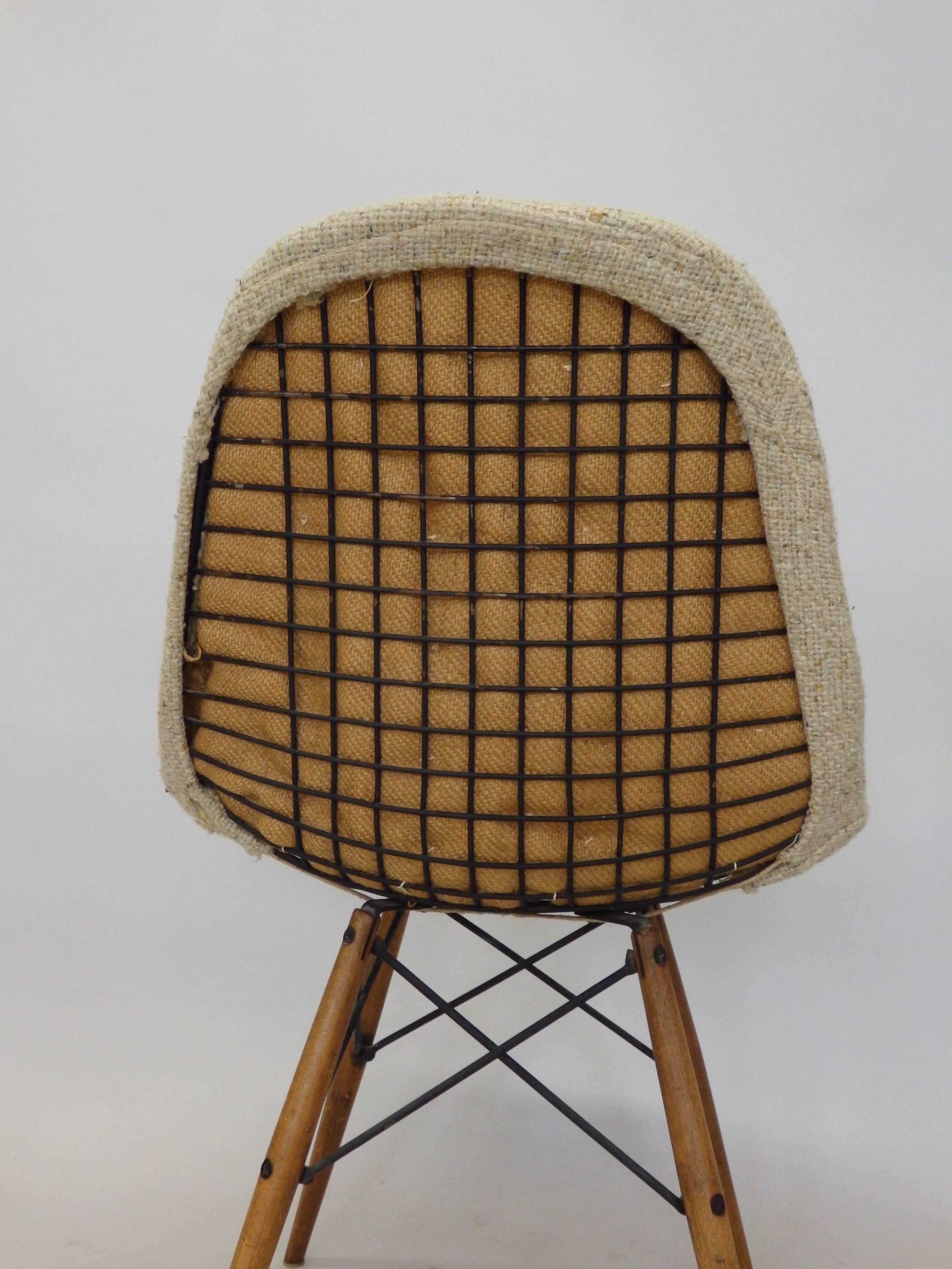 Mid-20th Century Eames Dowel Leg Wire Chairs