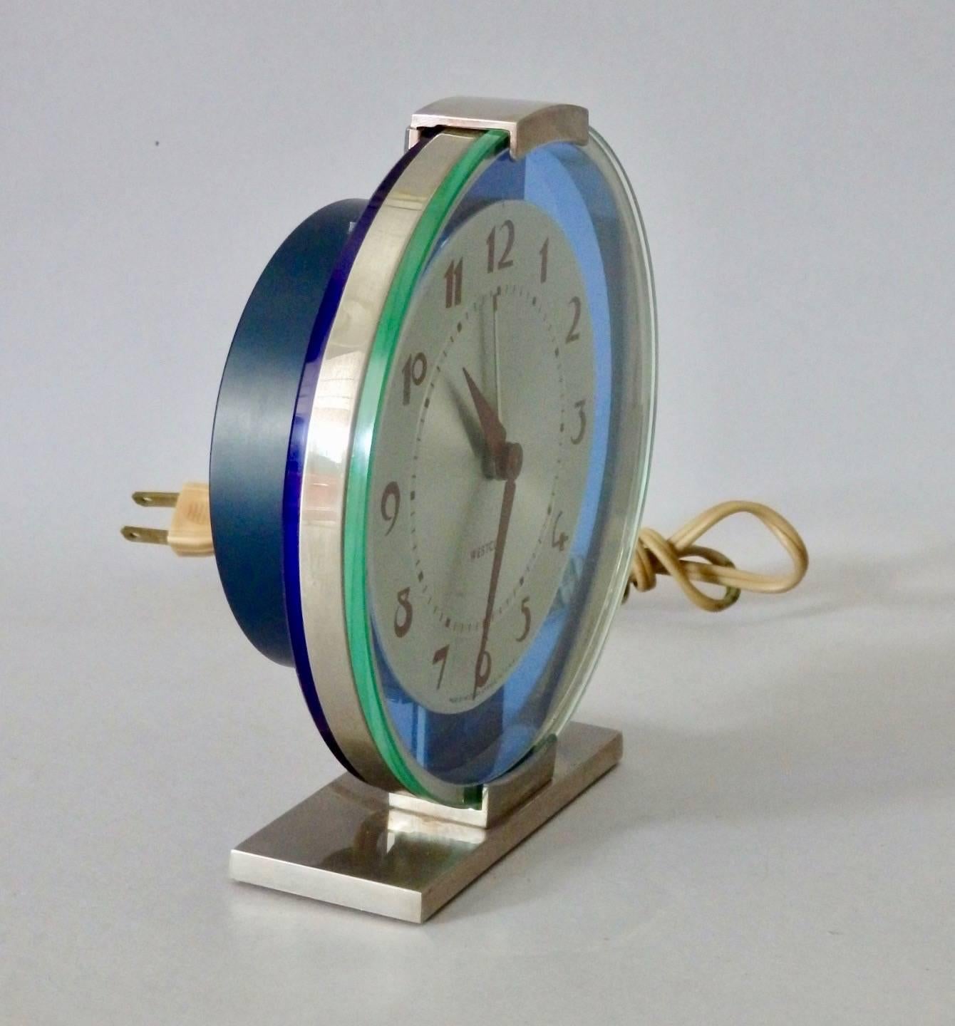 Westclox Andover American Art Deco clock in excellent condition.