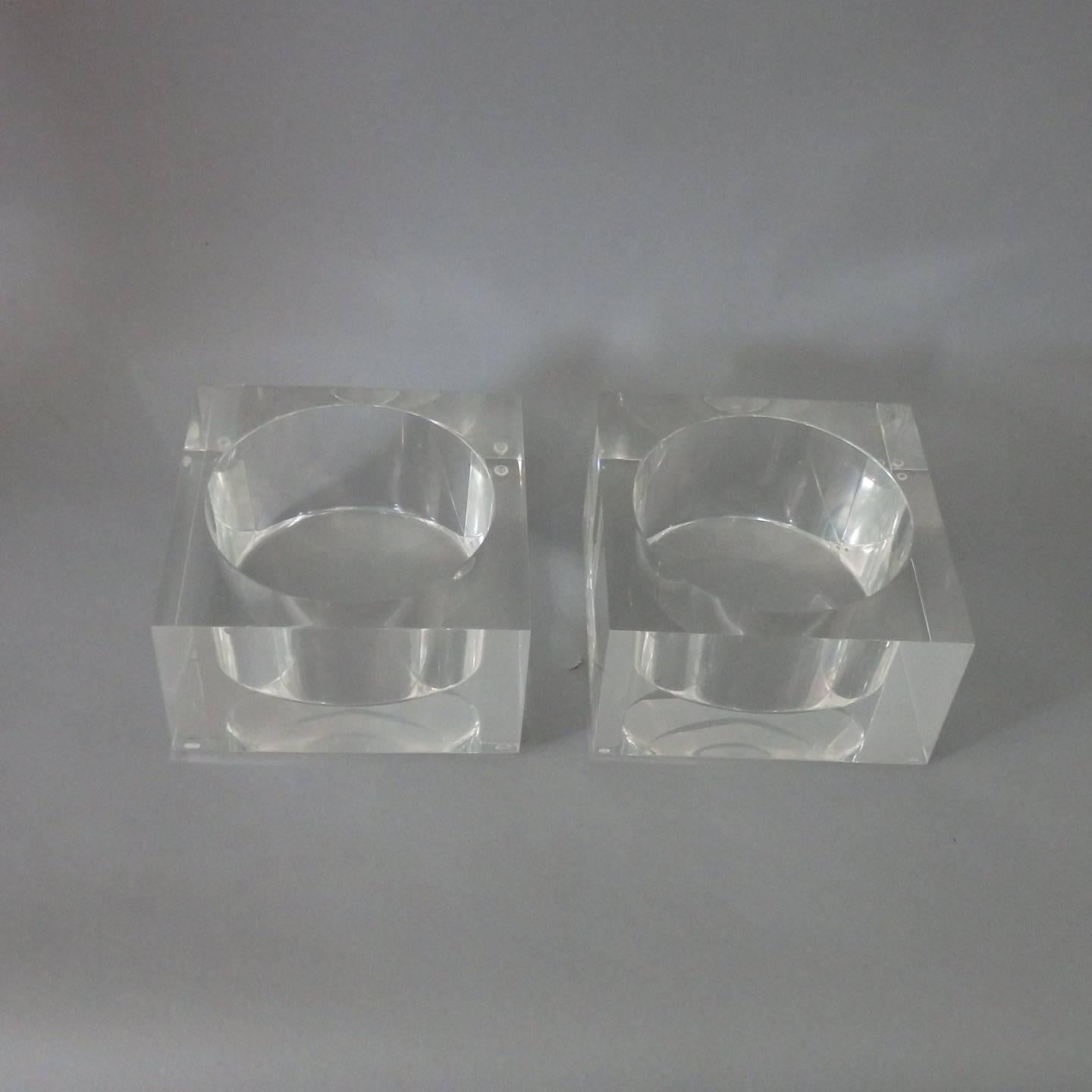 lucite coasters