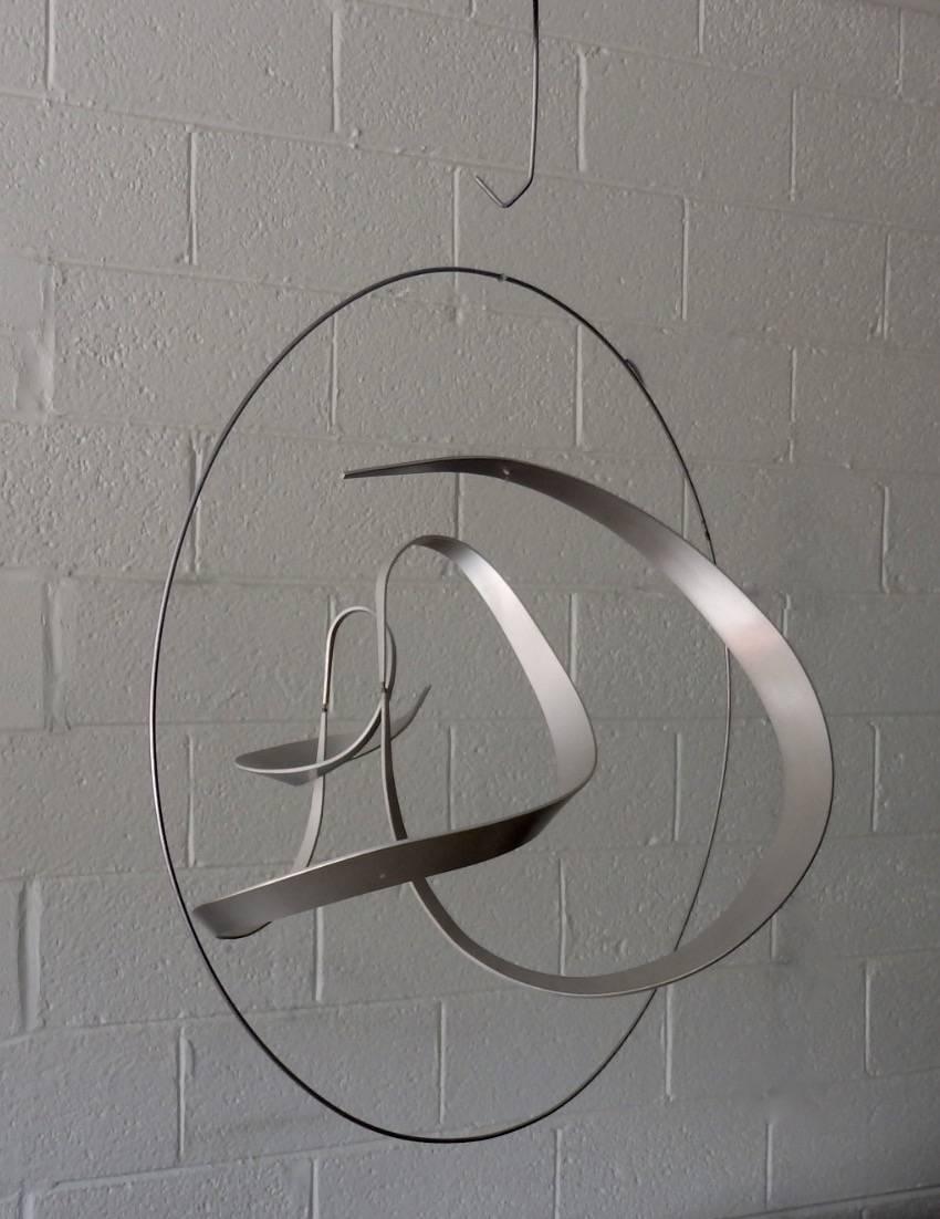 American Michael Cutler Hanging Kinetic Aluminium Sculpture For Sale