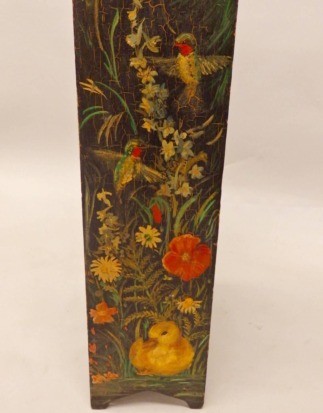 20th Century Diminutive Hand-Painted Folk Art Cabinet