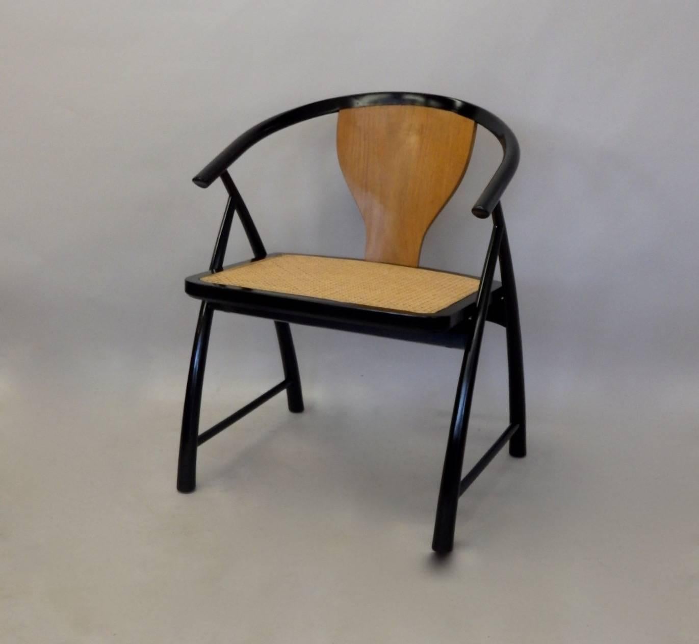 Lacquered Michael Taylor for Baker Side Chair For Sale