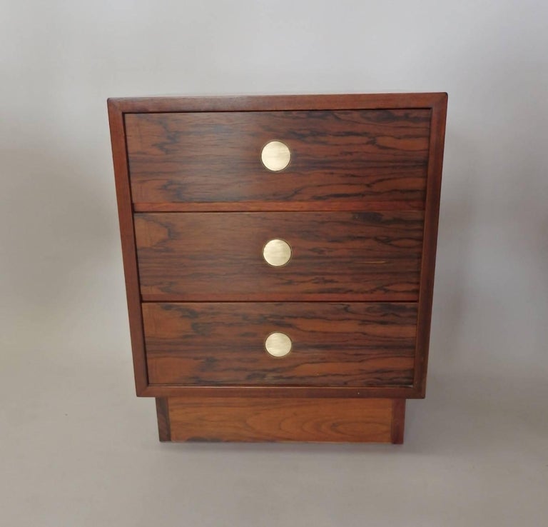 Drylund Smith Danish Rosewood Nightstands For Sale at 1stdibs