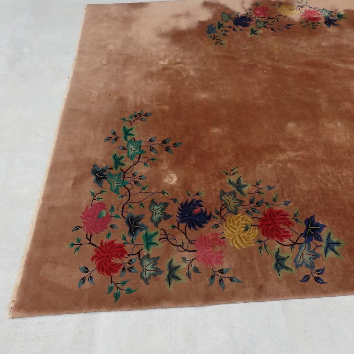 Chinese Room Size Nichols Art Deco Rug For Sale